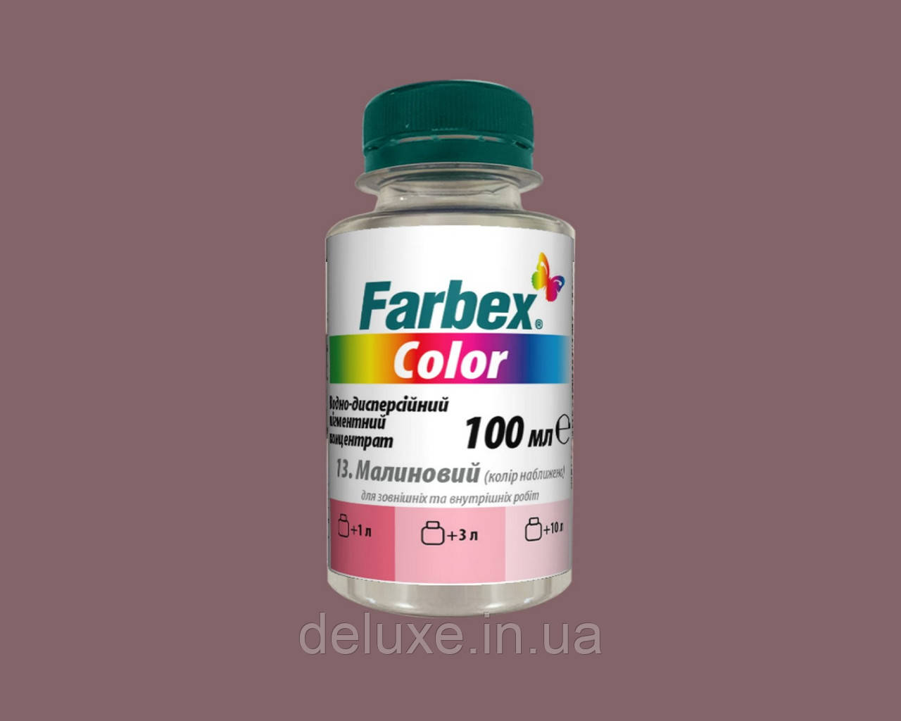 Пігментний концентрат Color універсальний, бурий, 100мл, ТМ "Farbex", фото 1