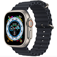 Часы Apple Watch Ultra GPS + Cellular 49mm Titanium Case with Midnight Ocean Band (MQET3/MQFK3)(Open Box)