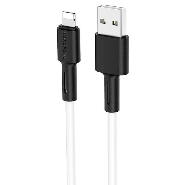 Кабель для зарядки Lightning Apple BOROFONE BX31 |1м| Білий, фото 1