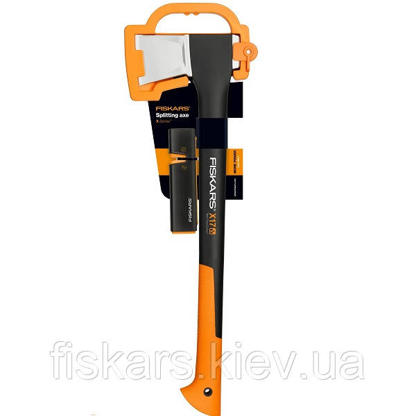 Набір сокира Fiskars X17 М+точило Xsharp (1020182)