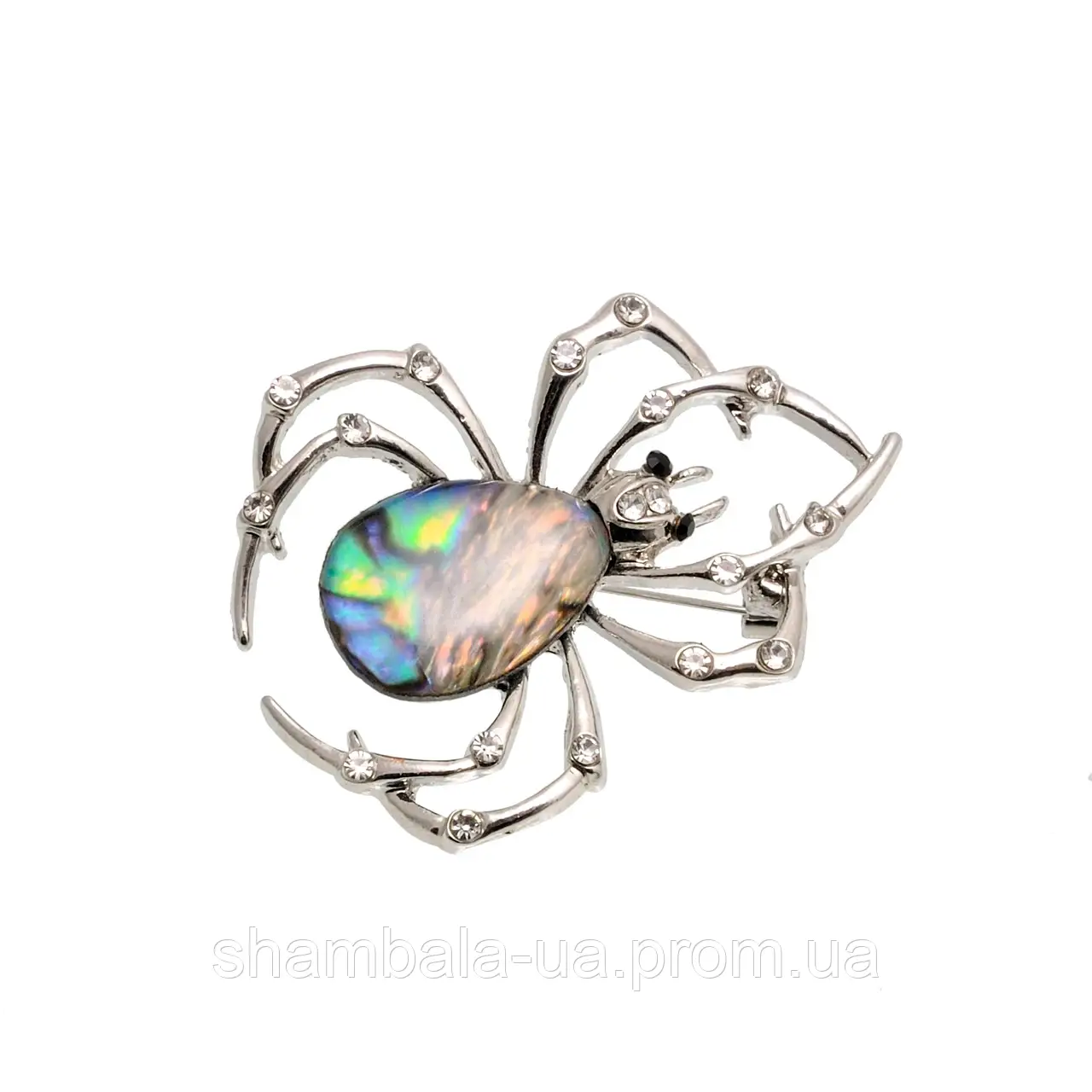Брошка Fashion Jewerly "Павук з каменем" (051932)