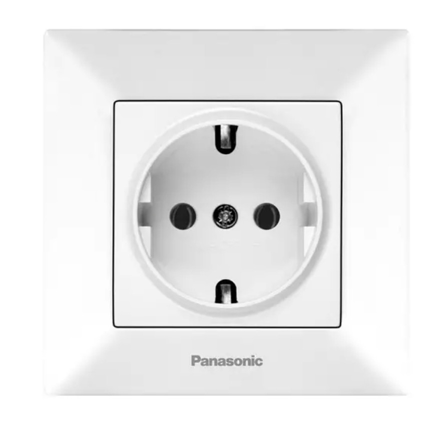 Розетка 1-а біла з/з Panasonic Arkedia Slim, фото 1
