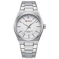 Стильные мужские наручные часы Curren 8439 Silver-White