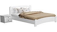 Ліжко Естела Венеція Люкс Масив 160x200 білий (107)
