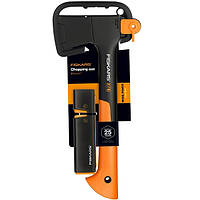 Набір сокира Fiskars XS X7 121423 і точилка Fiskars Xsharp 120740 (1020183)