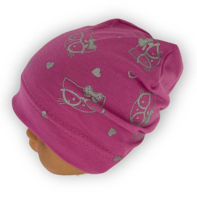 Шапка трикотажная для мальчика с отворотом детская