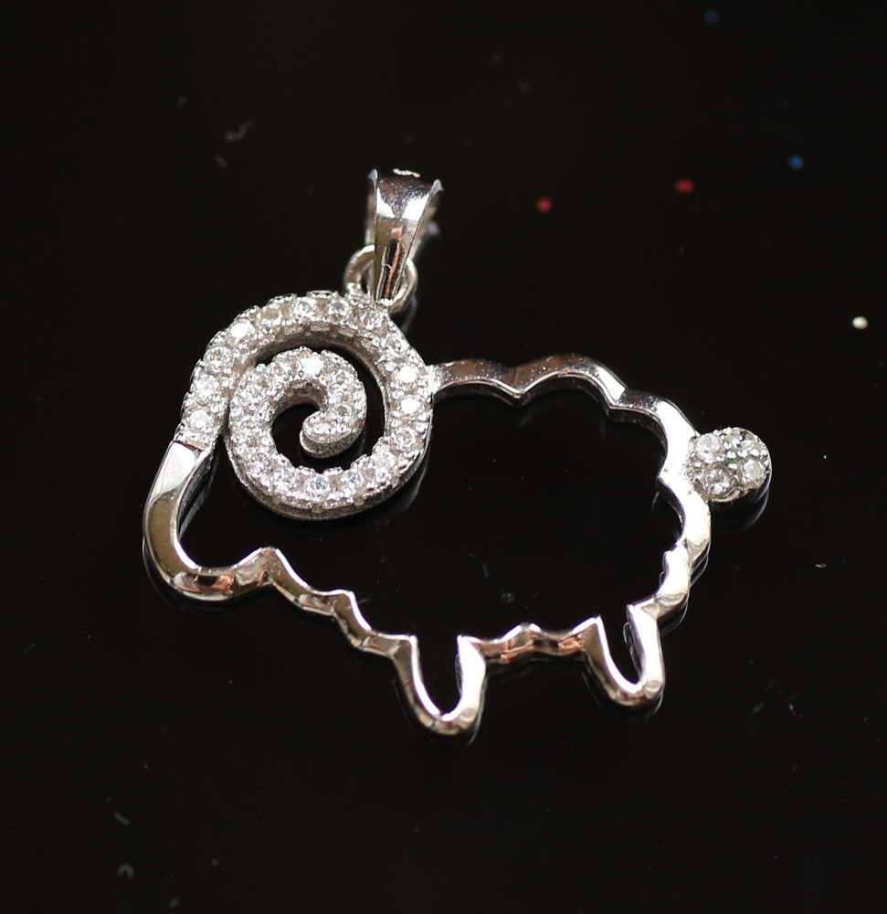 Підвіска Овен срібний 925 з кристалами, фото 1