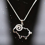 Підвіска Овен срібний 925 з кристалами, фото 2