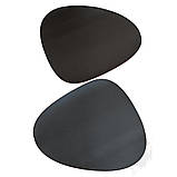 Сервірувальний килимок "Краплі" під тарілку (37 x43sм) (набір 2 шт). Бордово-чорний, фото 3