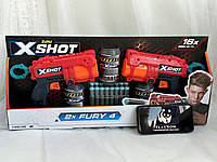 Детский набор Бластер X-Shot Red Excel fury 4 2 PK, детское оружие, пистолет