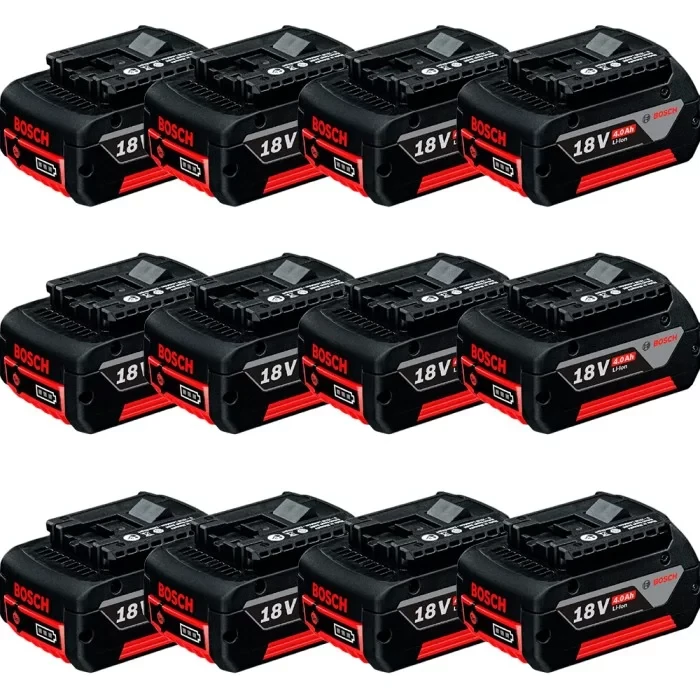 Набір акумуляторів Bosch Premium Professional GBA (12 шт., 18 В, 12х4 А·год) (0602494004)
