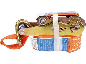 Ремінь для кріплення багажу з тріщаткою VOREL : 1000 daN, 35мм х 6м, [10]