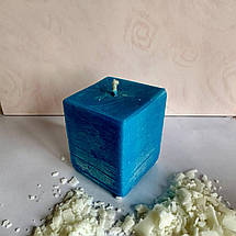 Свічка морський куб 6*5 см 130г, фото 2