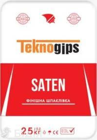 Купить Гипс строительный Финиш (SATEN) TEKNO GIPS ,25 кг, цена 370 ...