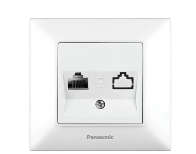 Розетка комп'ютера RJ45 CAT5e Panasonic Arkedia Slim