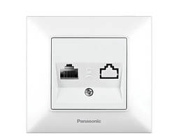 Розетка комп'ютера RJ45 CAT5e Panasonic Arkedia Slim