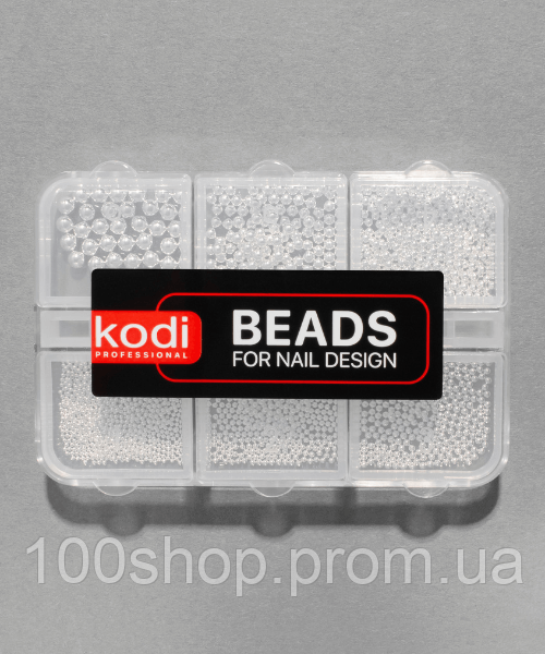 Бисер для дизайна ногтей Kodi (цвет: silver) - фото 1 - id-p1739012521