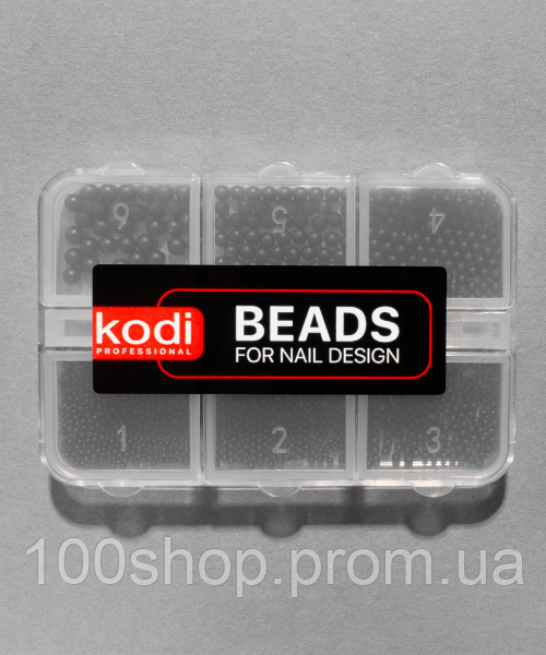 Бисер для дизайна ногтей Kodi (цвет: black) - фото 1 - id-p1739012524
