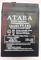 Аккумулятор ATABA RB640BS (SLA) 6V, 6Ah
