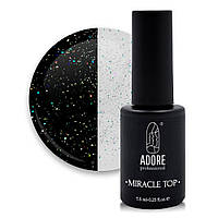 Топ для гель-лака с блестками ADORE prof. Miracle Top 7,5 мл №01 - golographic glitter