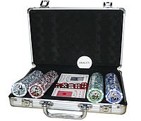 Покерний набір в алюмінієвому кейсі на 200 фішок із номіналом No200N