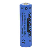 Аккумулятор литий-ионный Quantum Li-ion NCM18650, 1800mAh, 1С, с клеммным выступом, 1шт/уп