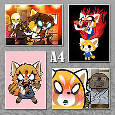 Плакати А4 Aggressive Retsuko / Агресивна Рецуко