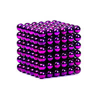 Фиолетовый неокуб из 216 магнитных шариков