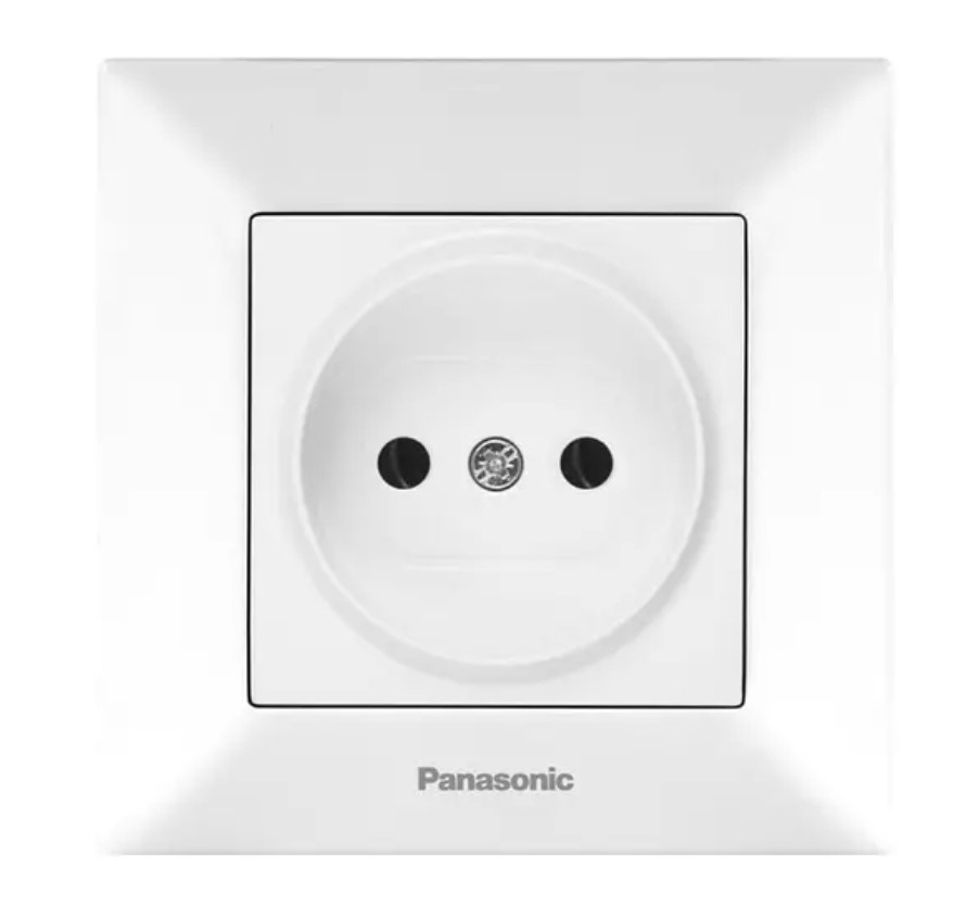 Розетка 1-а біла б/з Panasonic Arkedia Slim, фото 1