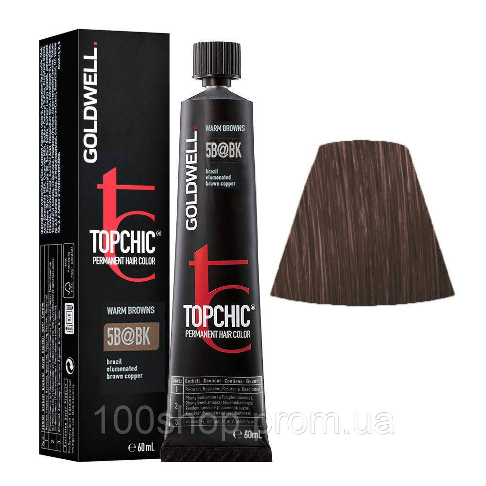 Устойчивая краска Goldwell Topchic 5B@BK 60 мл - фото 1 - id-p1759123181