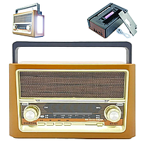 Радиоприемник аккумуляторный с фонариком, USB, Bluetooth, Everton RT-324 / Портативное FM-радио
