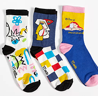 Набір креативних шкарпеток 3 пари "Авангард" для дітей підлітків дорослих