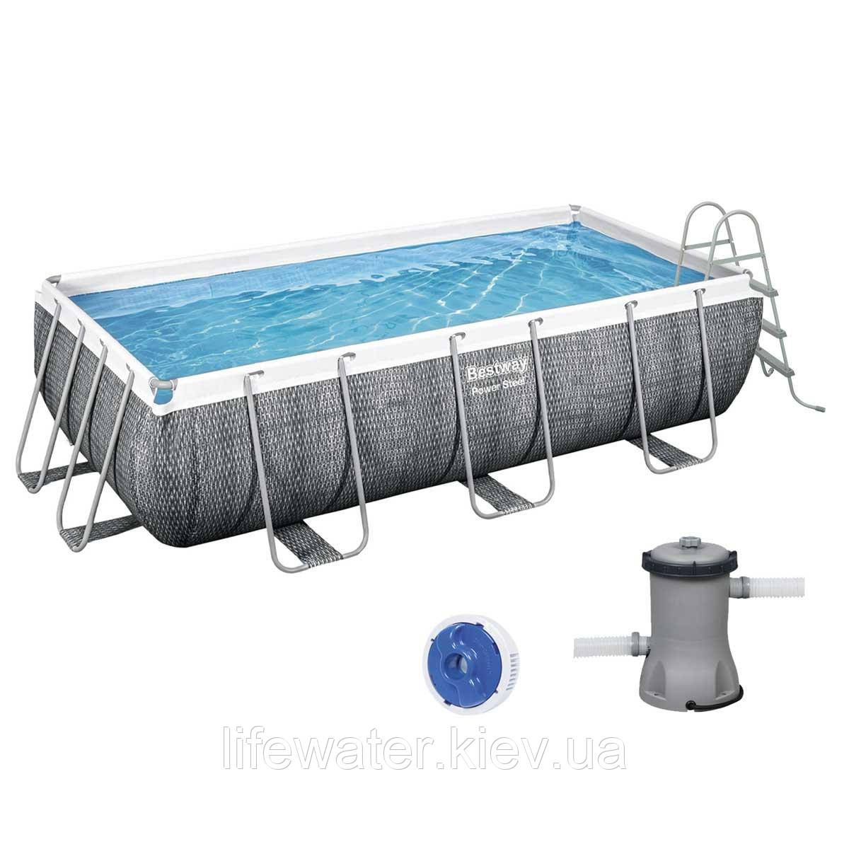 Bestway Каркасний басейн Bestway 56721 (404х201х100 см) з картриджним фільтром та драбиною