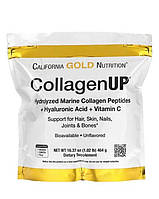 Морські пептиди колагену з гіалуроновою кислотою в порошку, CollagenUP, California Gold Nutrition, 464 г