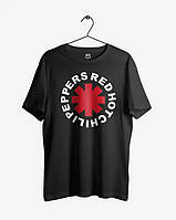 Черная футболка Red Hot Chili Peppers черные футболки унисекс Ред Хот Чили Пеперс
