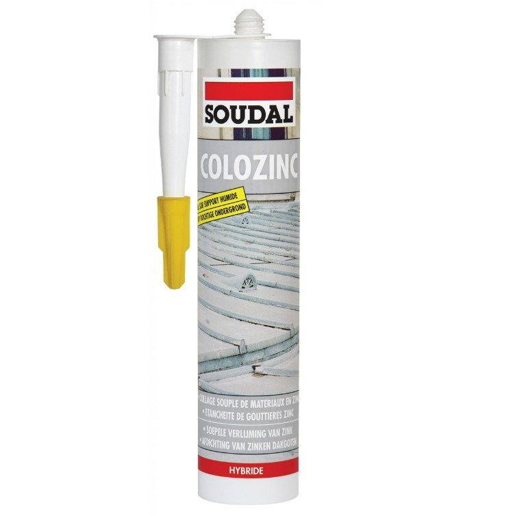 Герметик покрівельний Soudal Colozinc Сірий 290 мл