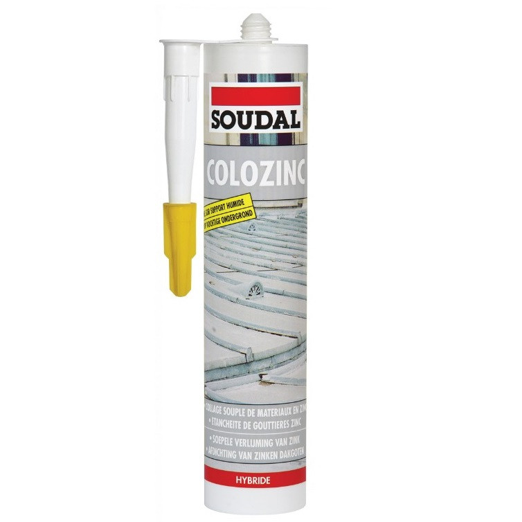 Герметик покрівельний Soudal Colozinc Прозорий 290 мл