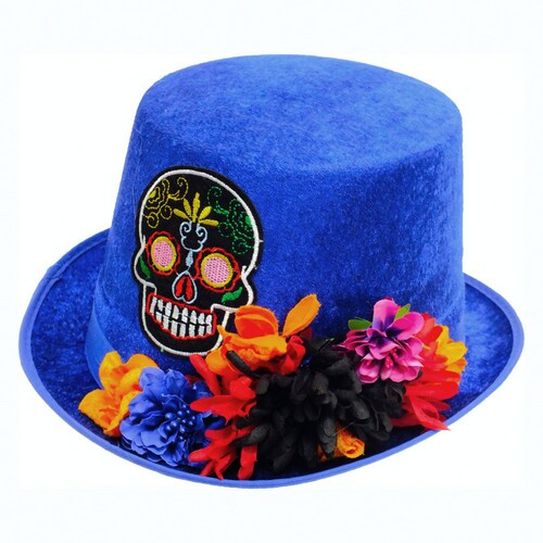Шляпа синяя цилиндр Санта Круз - фото 1 - id-p735813646