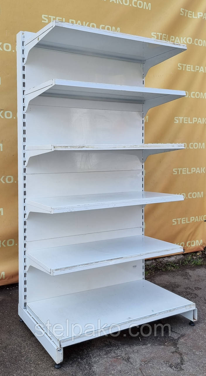 Торгові односторонні (пристінні) стелажі «Віко» 195х100 см., на 6 полиць, Б/у, фото 1