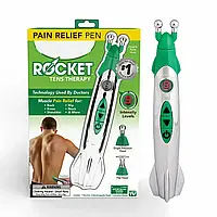 Акупунктурный компактный массажер в форме ручки с 3 насадками Pain Relief Pen