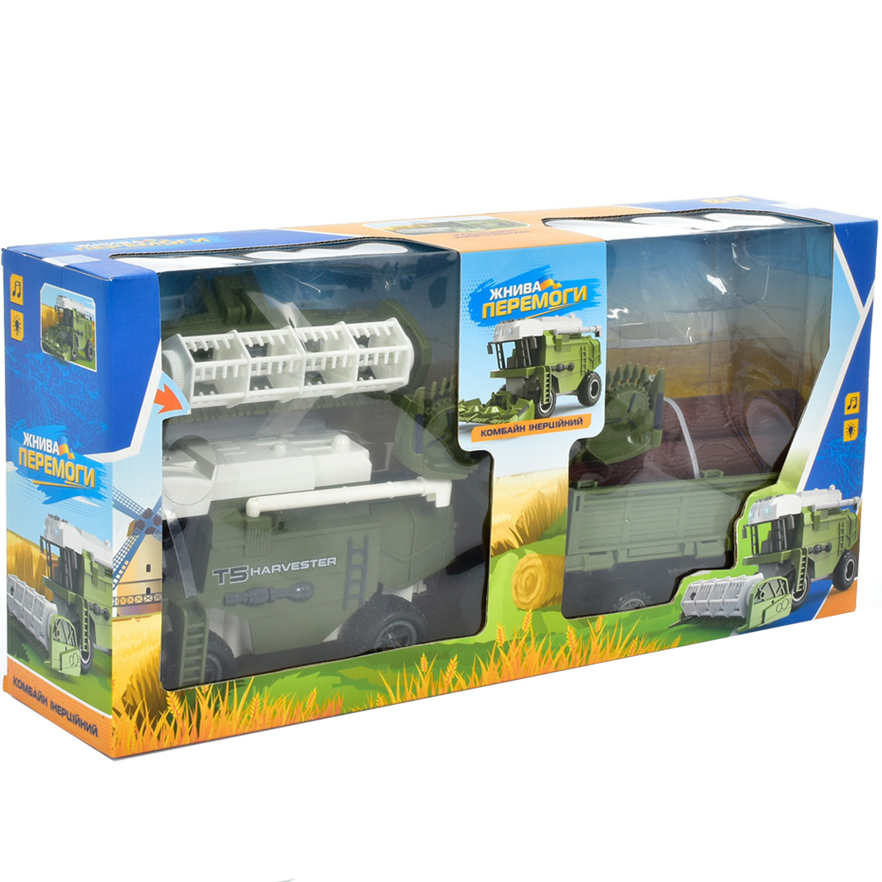 Іграшковий комбайн Limo Toy (світло, звук, інерція, на батарейках) M 4945, фото 1