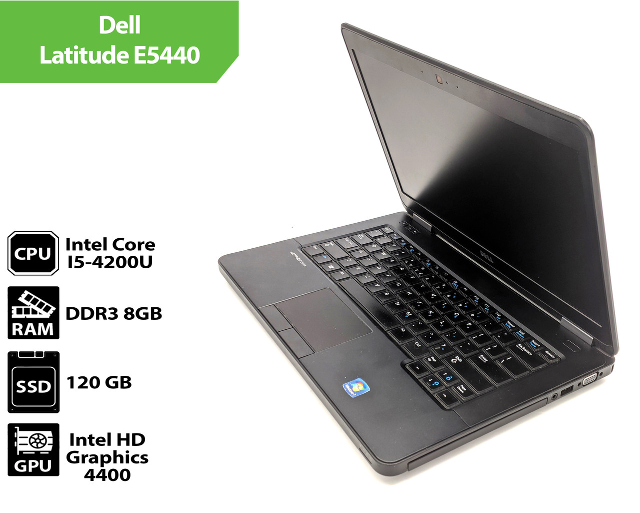 Нотубук Б/В Dell Latitude E5440 (14.1"/Intel Core I5-4200U / DDR3 8Gb / SSD 120 Gb)