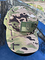 Армейская камуфляжная кепка (шеврон в подарок) multicam ВСУ Тактические военные бейсболки мультикам AG 1488
