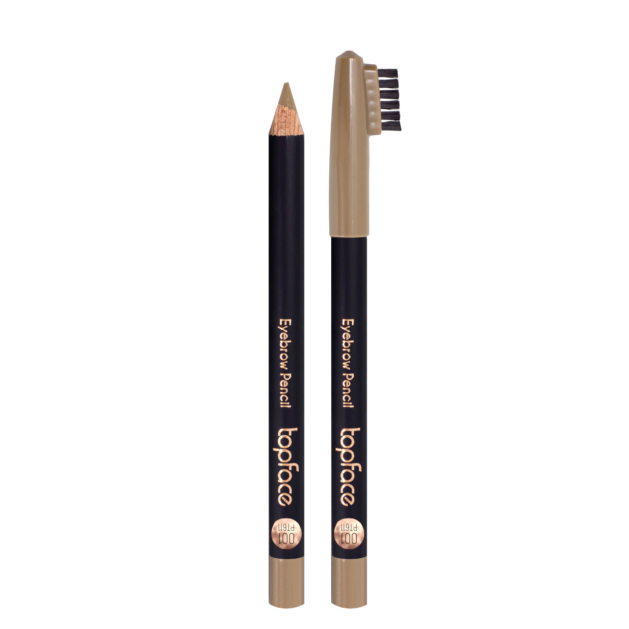 Олівець для брів TopFace Eyebrow Pencil (PT611) № 01 Світло-коричневий, фото 1