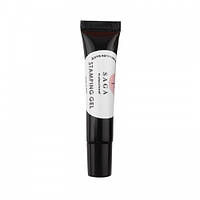 Гель-фарба для стемпінгу Saga Professional Stamping Gel біла, в тубі, 7 мл