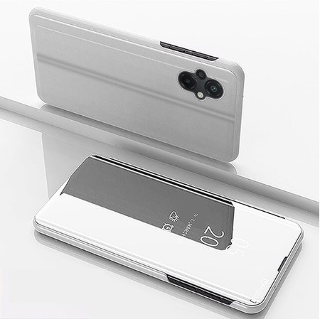Чохол-книга Mirror для Xiaomi Poco M5 Дзеркальна Срібло