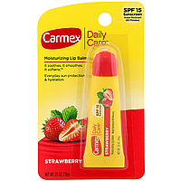 Бальзам для губ Carmex Daily Care Moisturizing Lip Balm Strawberry SPF 15 10 г, фото 2