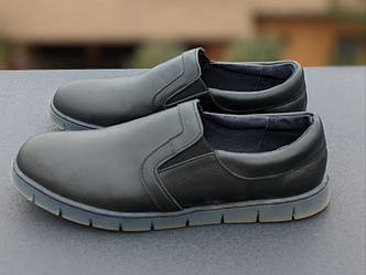 STTOPA Розміри 40-45. Сліпони великих розмірів шкіряні. 183-4045 Чорні