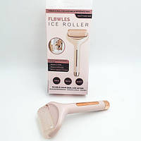 Охлаждающий роллер массажер для лица гелевый крио массаж Айс роллер Flbwles Ice roller розовый