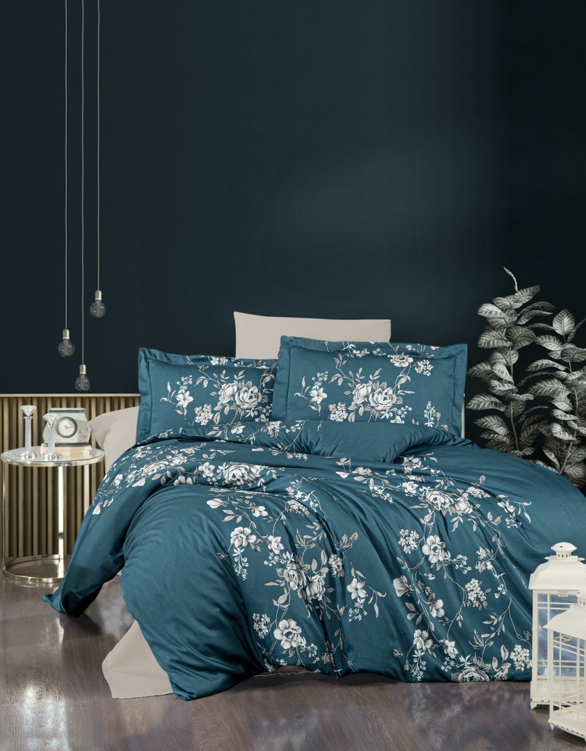 Сімейна Турецька Постільна Білизна First Choice Cotton Satin Arya Turquoise